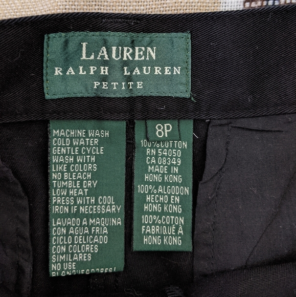 Black Ralph Lauren High Waisted Trousers - Picture 9 of 9